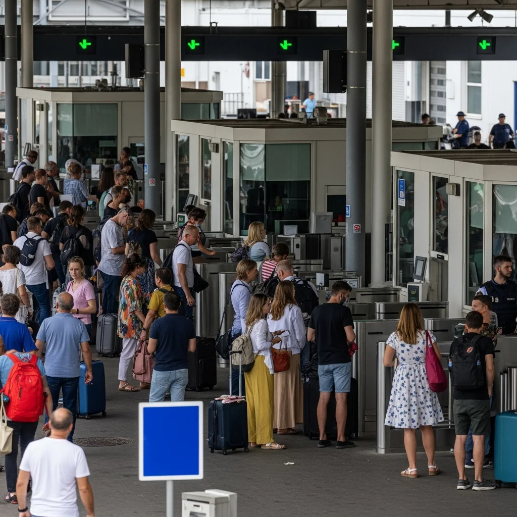 Zomerdrukte verwacht door lange wachttijden bij grenscontroles door nieuw EES-systeem