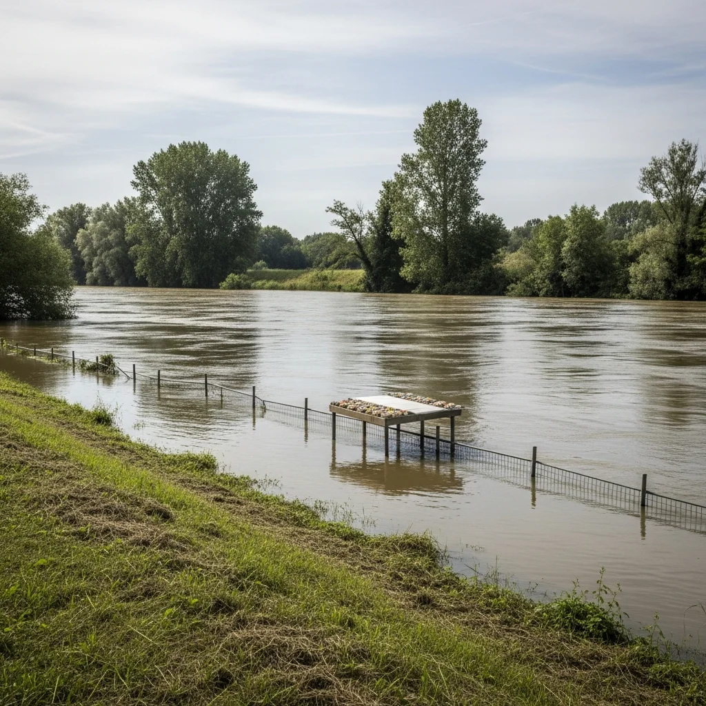 Aanhoudende overstromingsrisico’s ondanks weersverbetering in Frankrijk