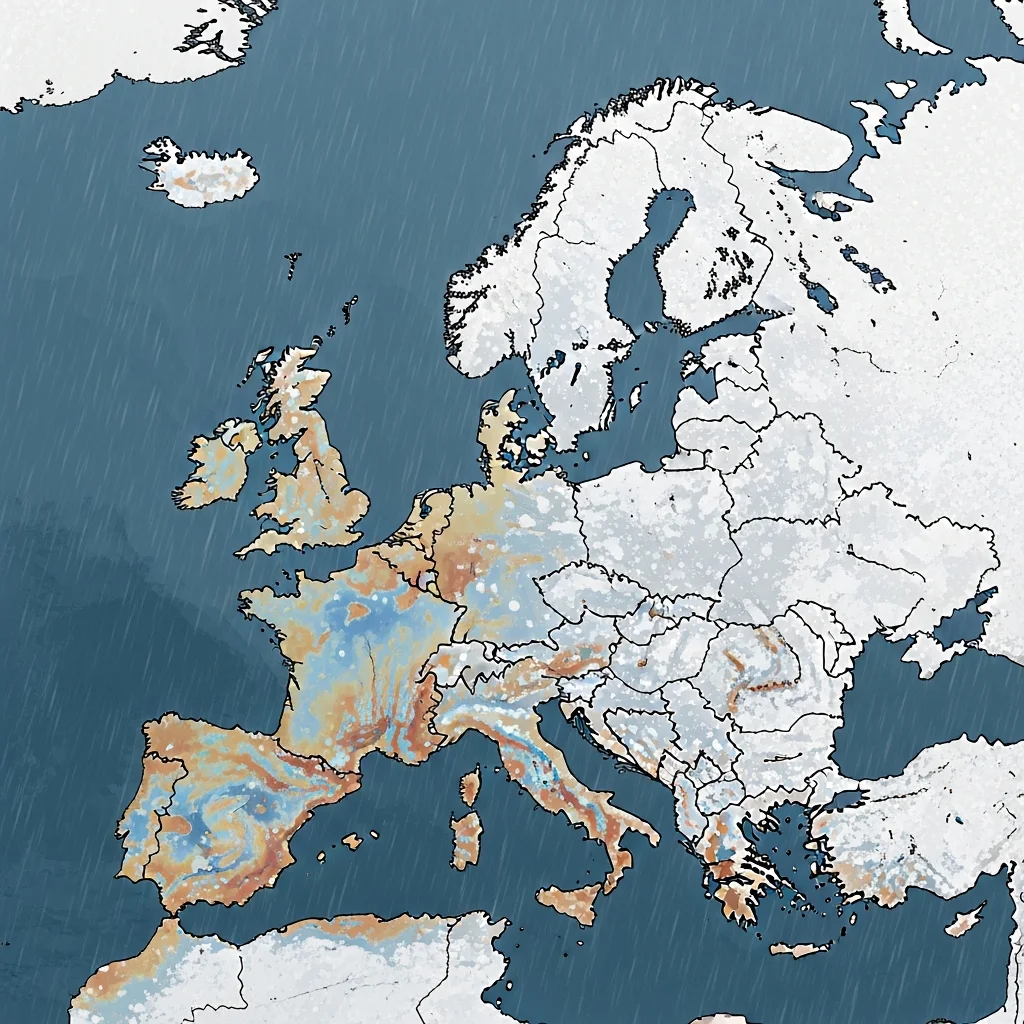 Sterke regionale klimaatverschillen in Europa, februari 2026 bevestigd door Copernicus