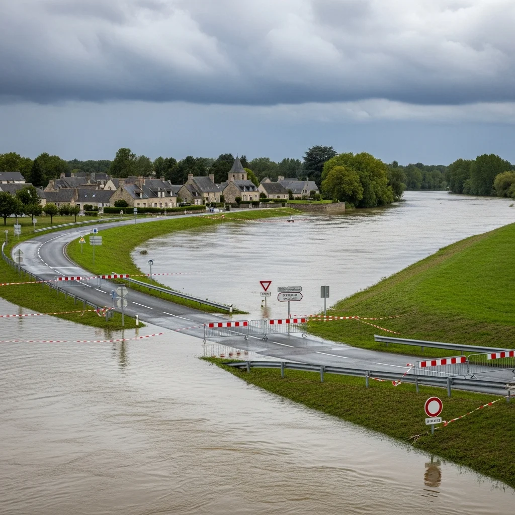 Overstromingsgevaar bij Angers: bewoners tussen Loire en Louet opgeroepen tot evacuatie