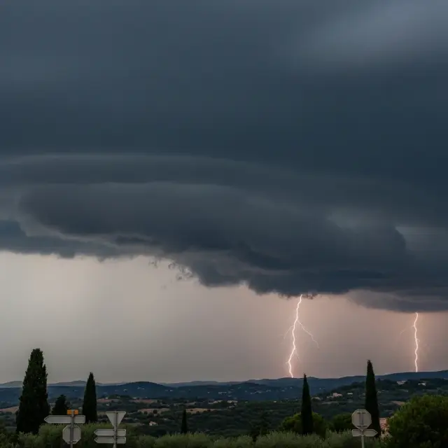 Weerswaarschuwing voor onweer in Alpes-Maritimes op maandag 18 mei 2026