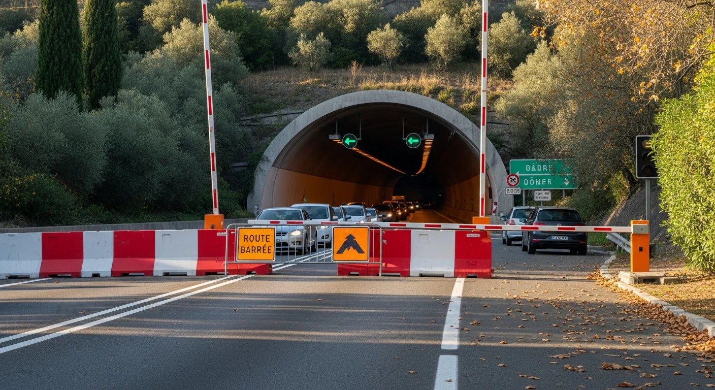 Tunnel van Toulon onbepaald gesloten na vandalisme