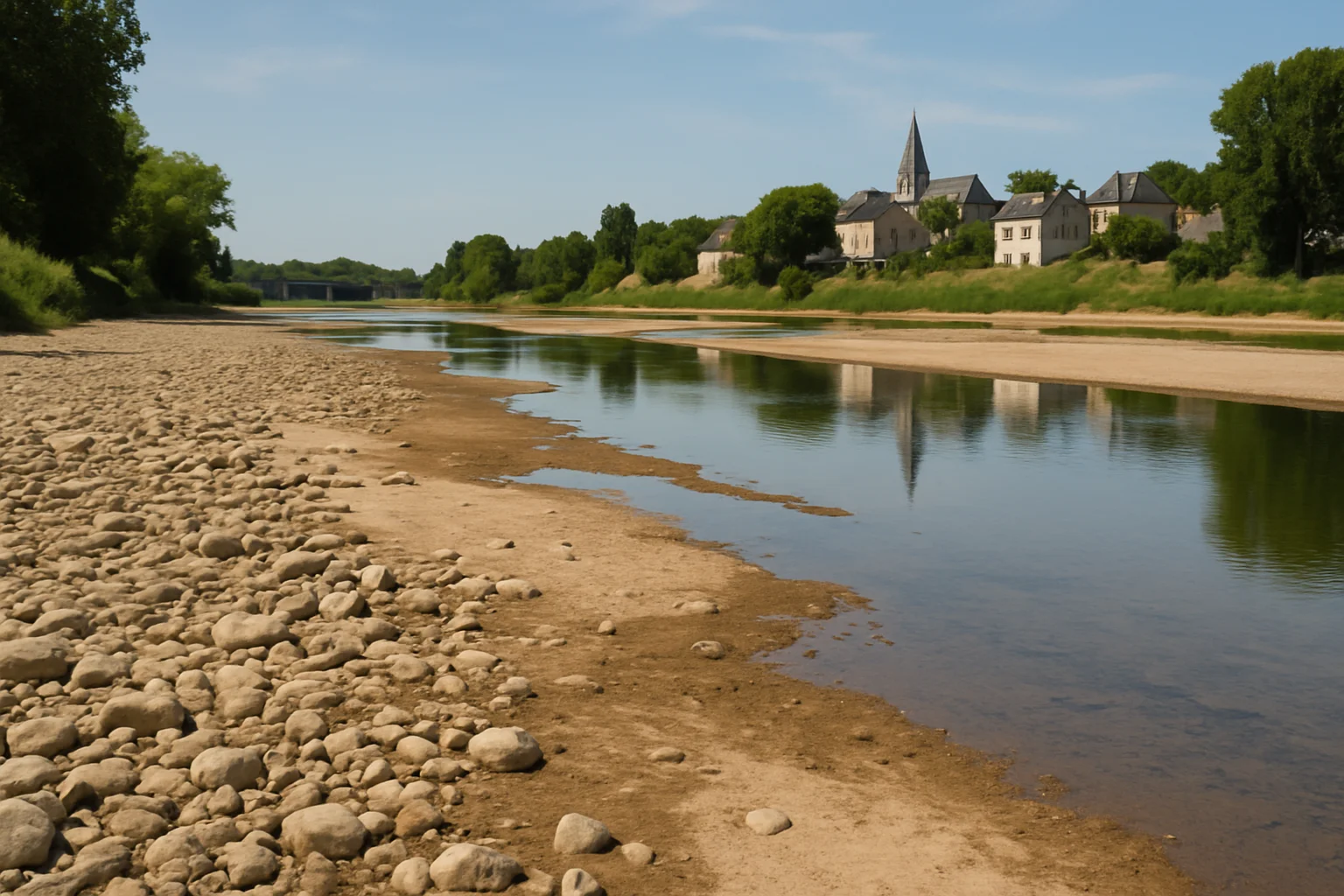 Recordlage waterstand Loire leidt tot crisisniveau in Midden-Frankrijk