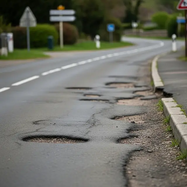Franse automobilistenclub waarschuwt voor slechte staat van wegen