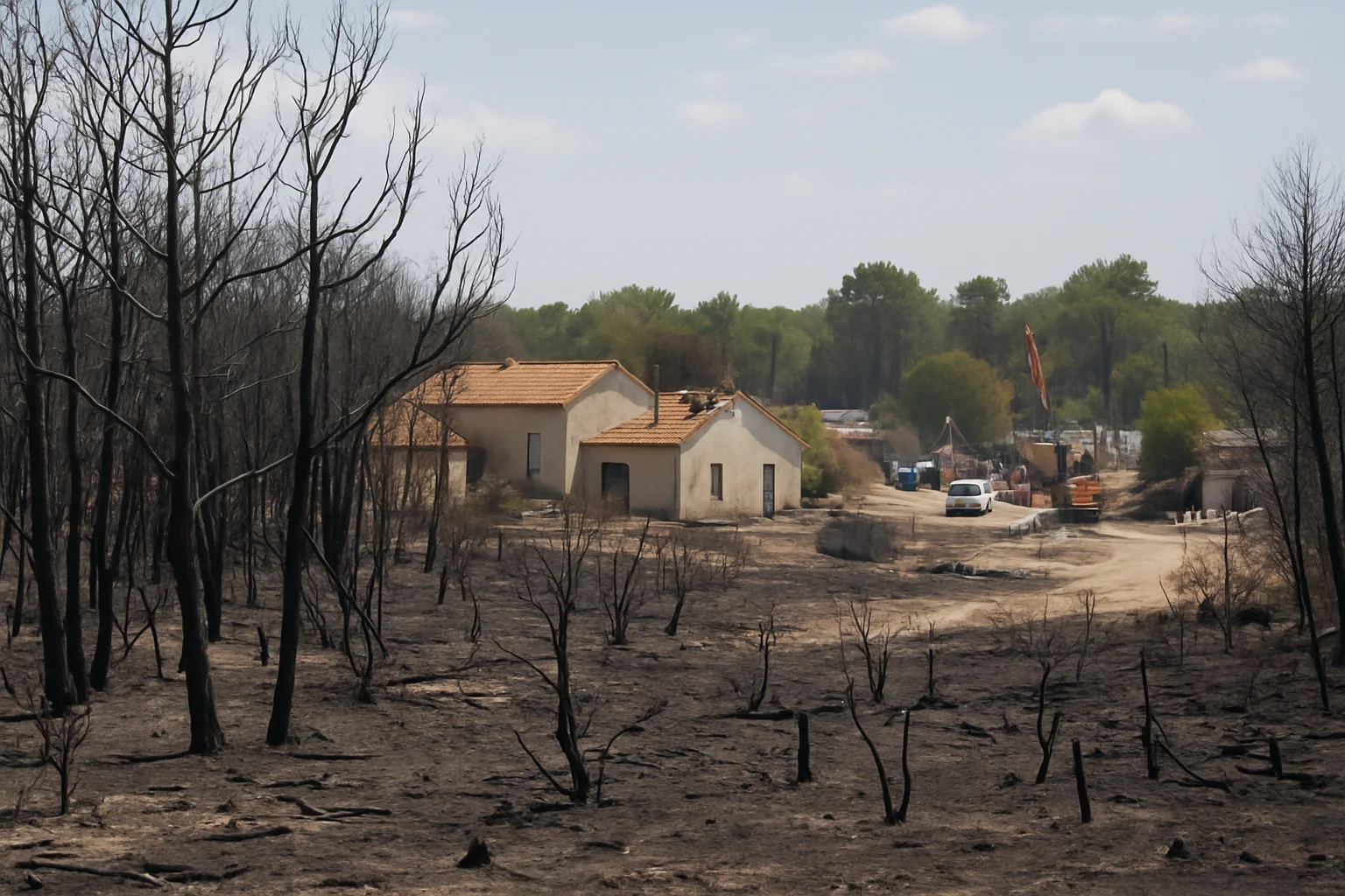 Frankrijk belooft snelle herbouw en omvangrijke steun voor door brand getroffen Gironde
