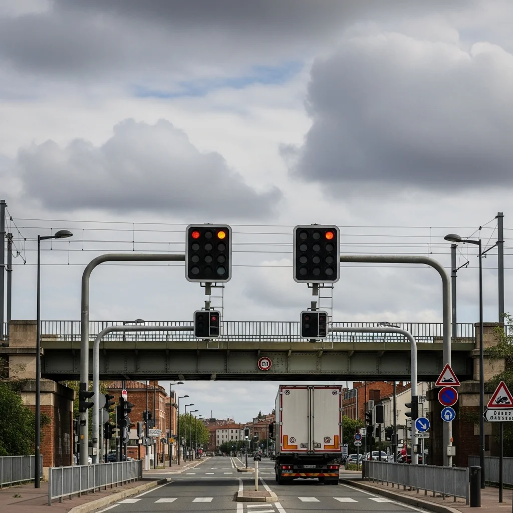 Nieuw portieksysteem na aanhoudende botsingen onder lage spoorbrug in Toulouse
