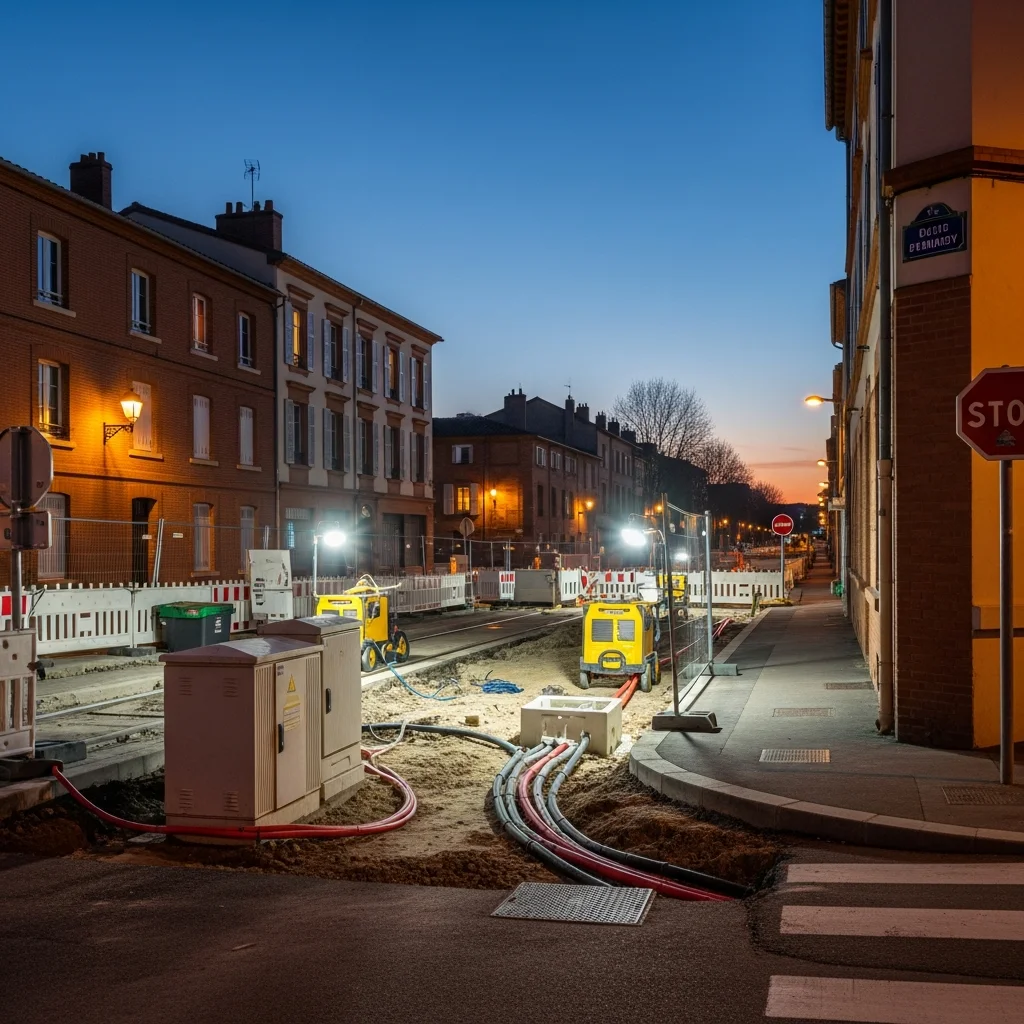 Tijdelijke water- en stroomonderbrekingen door metro-werkzaamheden in wijk Bonnefoy, Toulouse