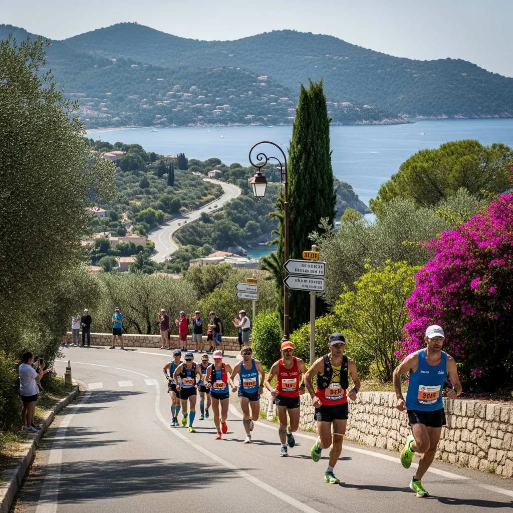 Meer dan 6.000 hardlopers nemen opnieuw de Col de Collebasse tijdens de marathon van Saint-Tropez