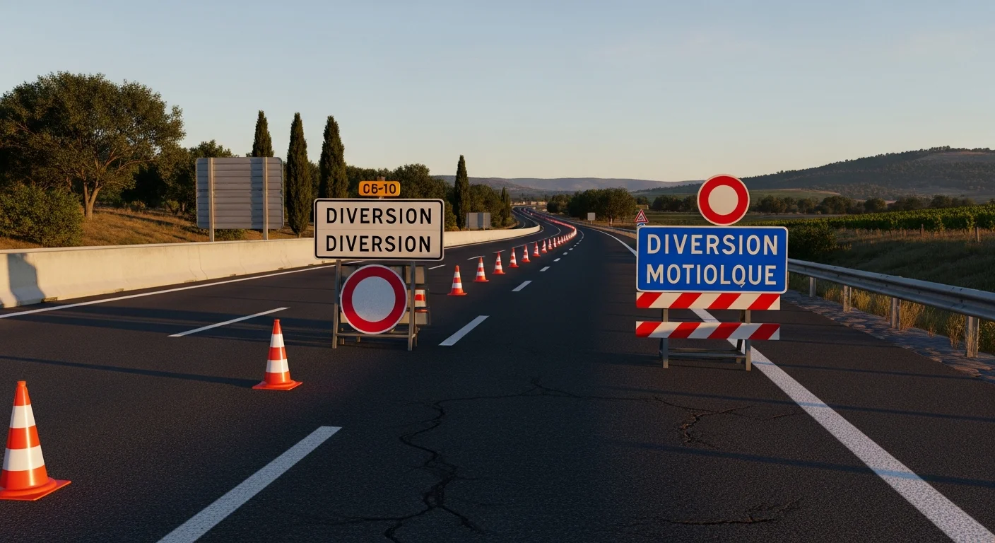 Nachtafsluiting A68 en A69 tussen Toulouse, Albi en Castres op 7 en 8 juli door werkzaamheden