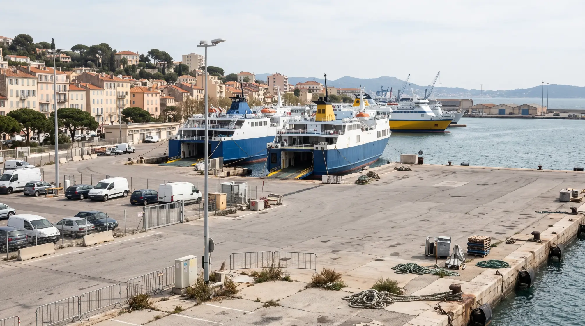 Staking legt Zuid-Franse havens Toulon en Nice stil op 30 oktober