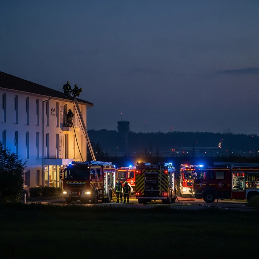 Hôtel nabij luchthaven Toulouse-Blagnac ontruimd na brandstichting, 150 mensen tijdelijk geëvacueerd