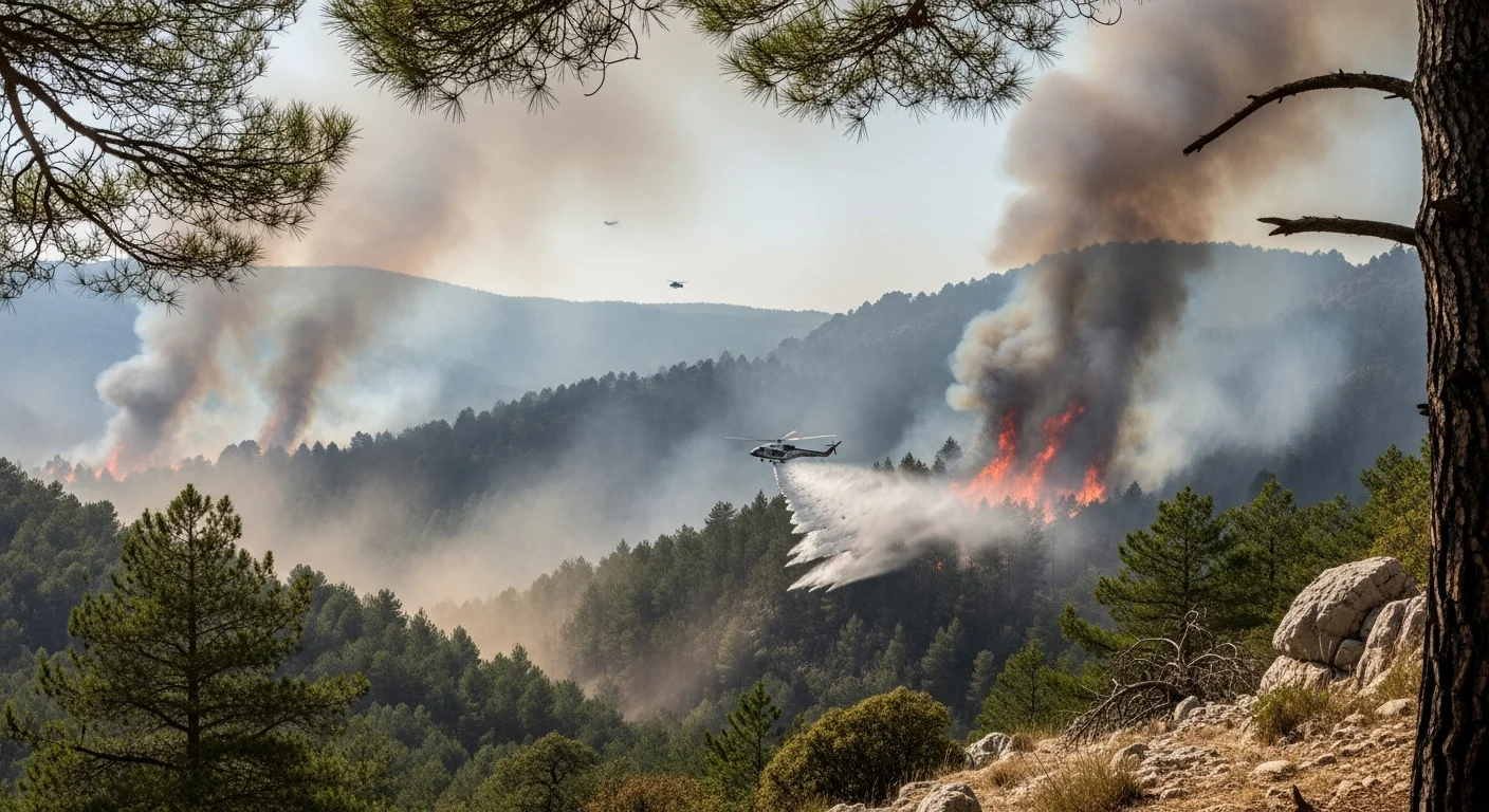 Uitgebreide bosbrand bij Gros Bessillon in de Var: hoogste alarmfase door risico Mistral-wind