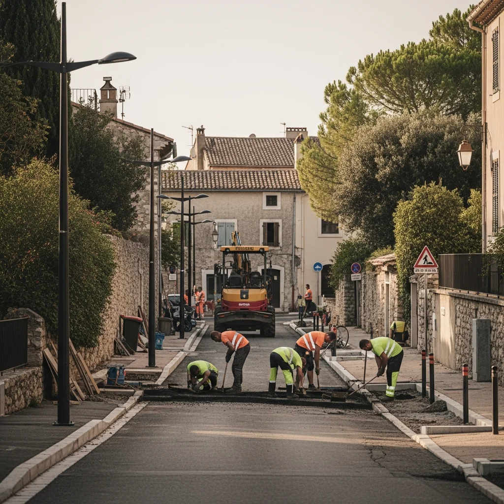 Nieuwe wegenwerken en openbare voorzieningen gepland in Tourrettes-sur-Loup