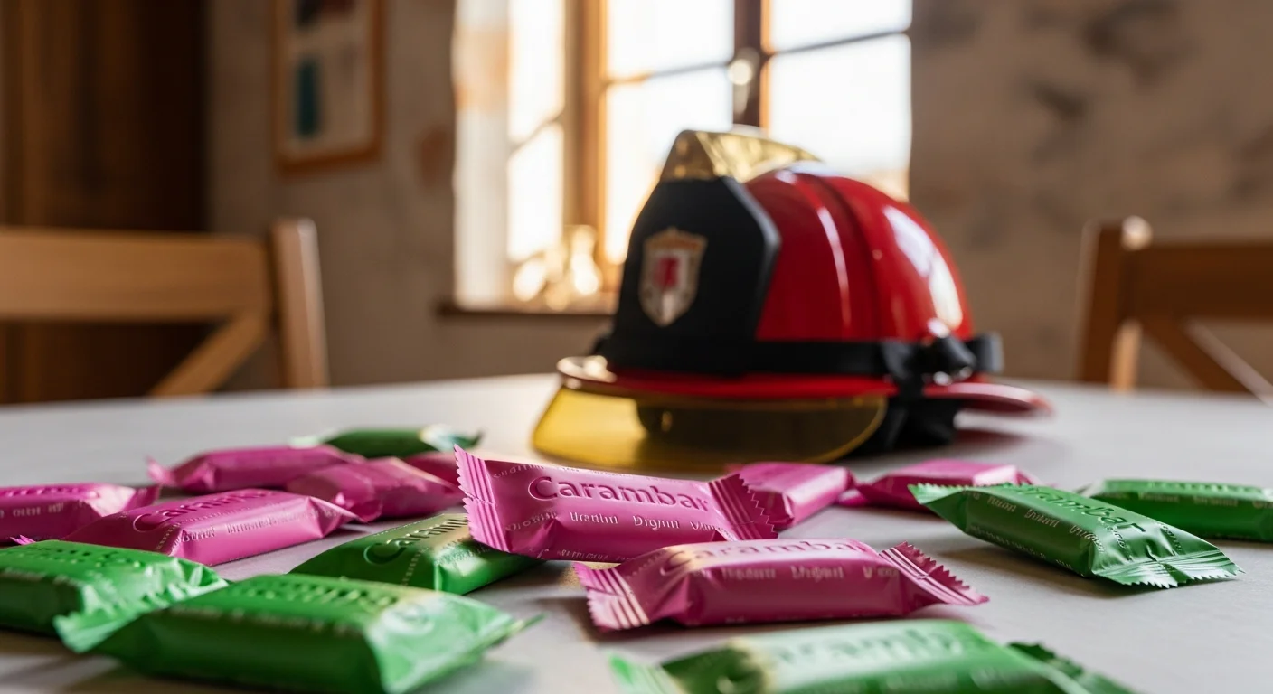 Carambar-verpakkingen dit jaar vol brandpreventie in plaats van moppen