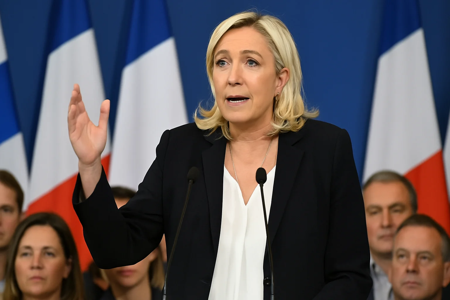 Marine Le Pen ruim aan kop in peiling voor Franse presidentsverkiezingen 2027