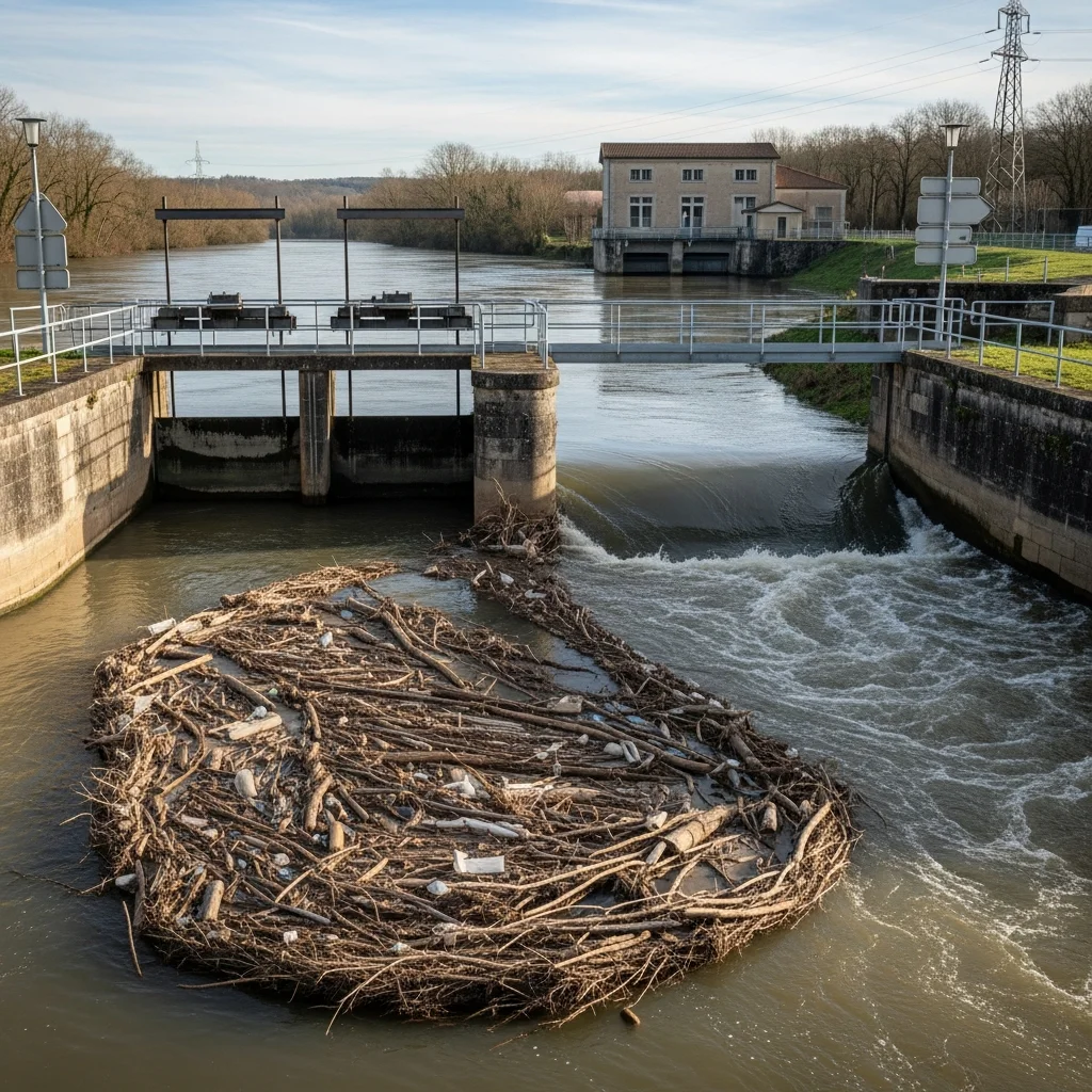 Urgente situatie rond verstopte sluis in Villemur-sur-Tarn: herstel wacht op formele goedkeuring