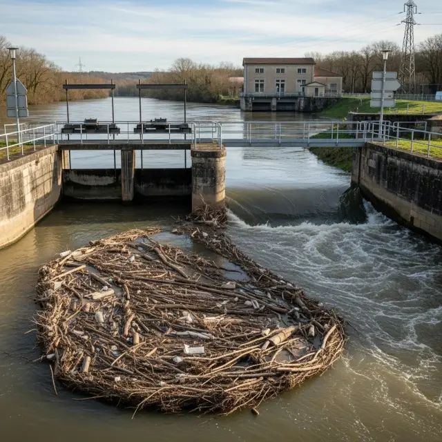 Urgente situatie rond verstopte sluis in Villemur-sur-Tarn: herstel wacht op formele goedkeuring