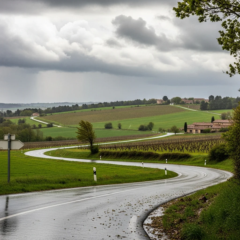 Flink kouder en nat in Occitanie dit weekend door Atlantische storing