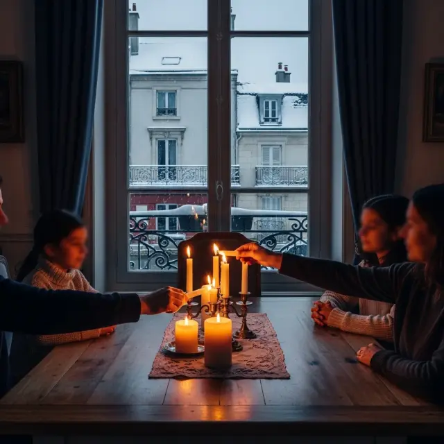 Het kaarsaansteekritueel in Franse huizen: winterse rust en samen zijn