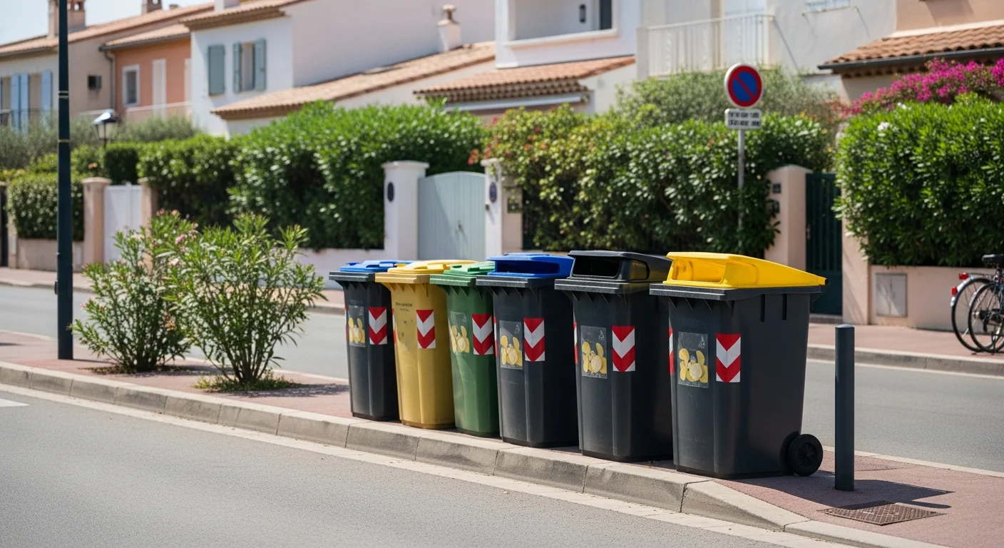 Afvalbakken met chip in regio Saint-Tropez moeten recycling verbeteren, geen toezicht of boete