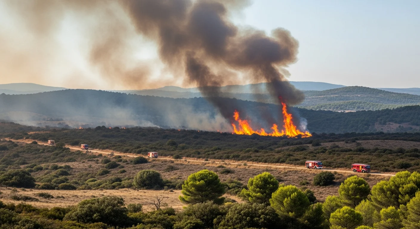 Grote bosbrand in Zuid-Frankrijk treft 900 hectare nabij Pouzols-Minervois