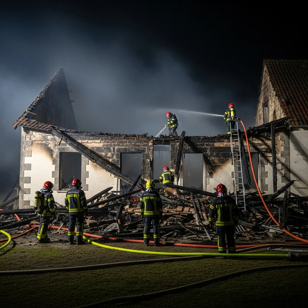 Vader en kind vermist na woningbrand in Landes
