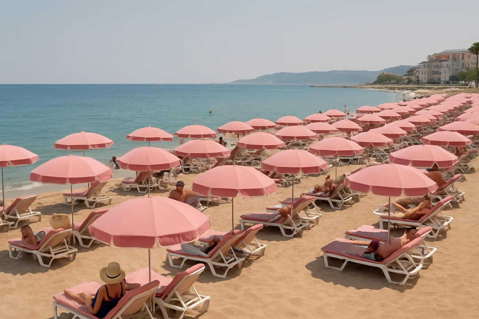 Cannes’ beroemde ‘plage rose’ viert 80 jaar kleurrijke geschiedenis
