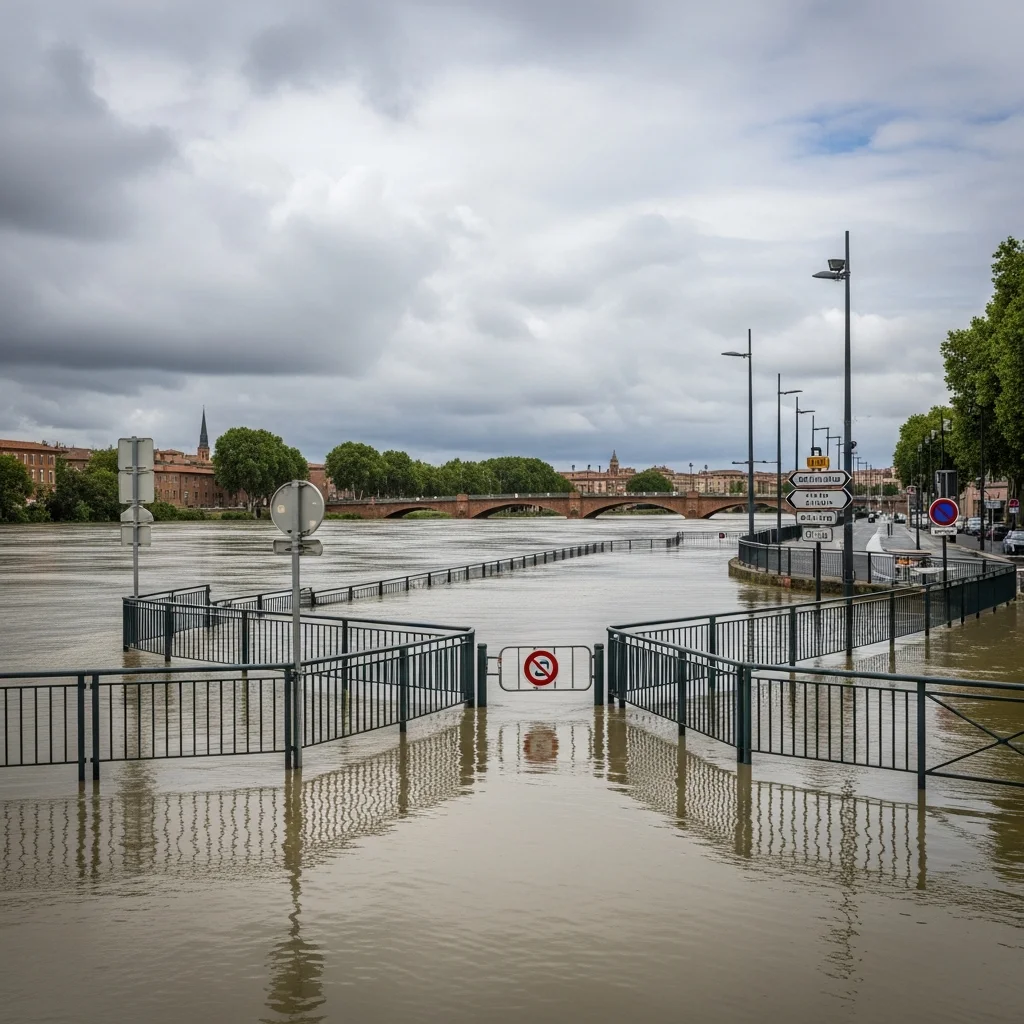 Geen evacuatie nodig op Île du Ramier bij stijgende Garonne in Toulouse