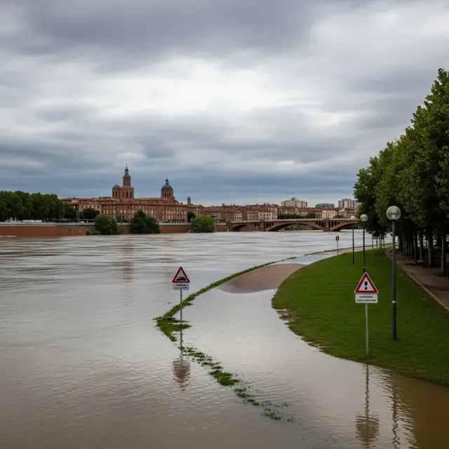 Dreiging van overstromingen in Haute-Garonne na zware regenval