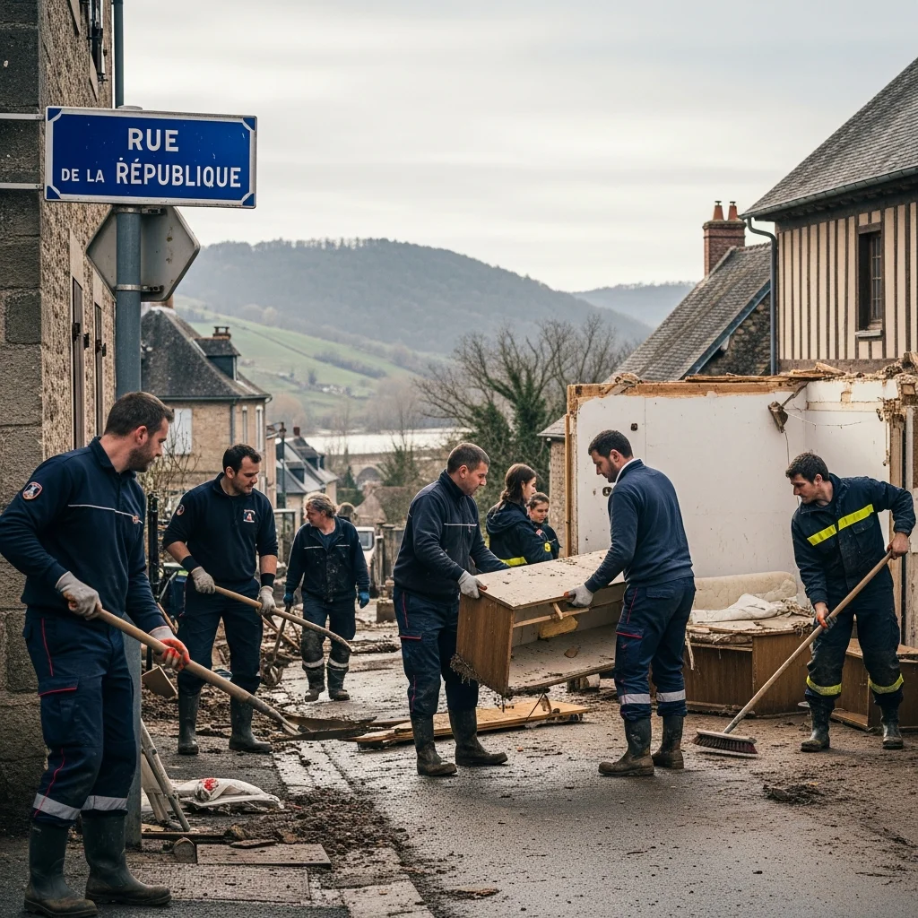 Schoonmaak na ernstige overstromingen in West-Frankrijk voortgezet