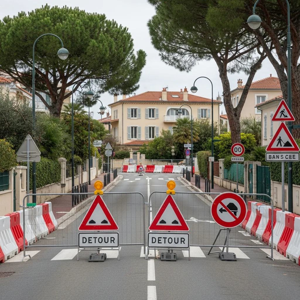 Langdurige afsluiting route de Cagnes-sur-Mer, heropening niet vóór 2027 onzeker