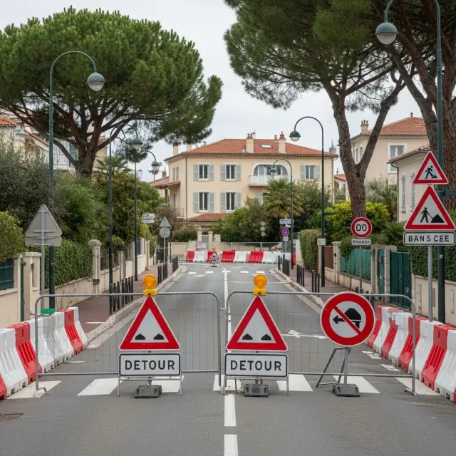 Langdurige afsluiting route de Cagnes-sur-Mer, heropening niet vóór 2027 onzeker