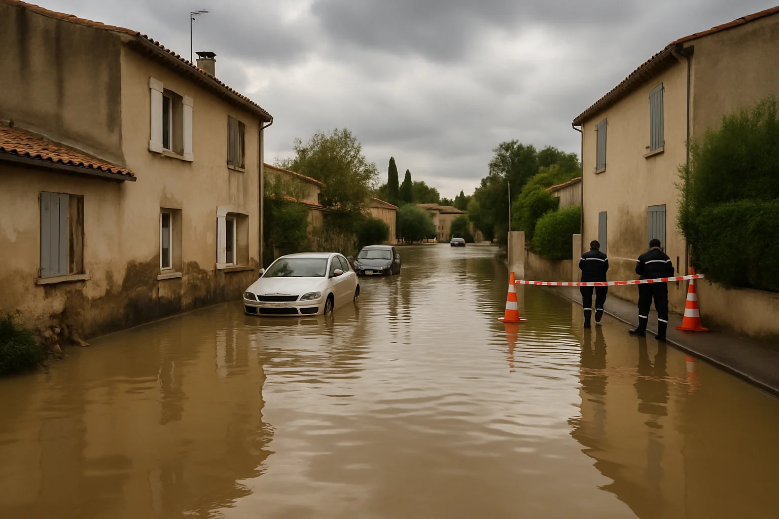 Dodelijke overstromingen en woningontruimingen in Bouches-du-Rhône na zware regenval