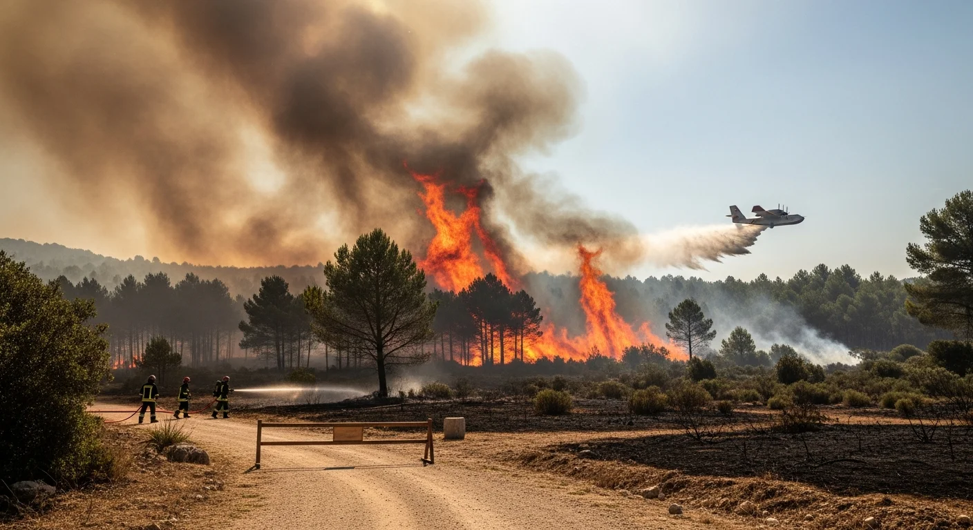 Grote bosbrand in Drôme: 150 hectare verwoest, honderden brandweerlieden ingezet