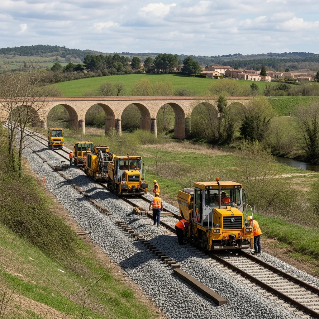 Geen treinverkeer tussen Toulouse en Castelnaudary tijdens Hemelvaart door omvangrijke spoorwerkzaamheden