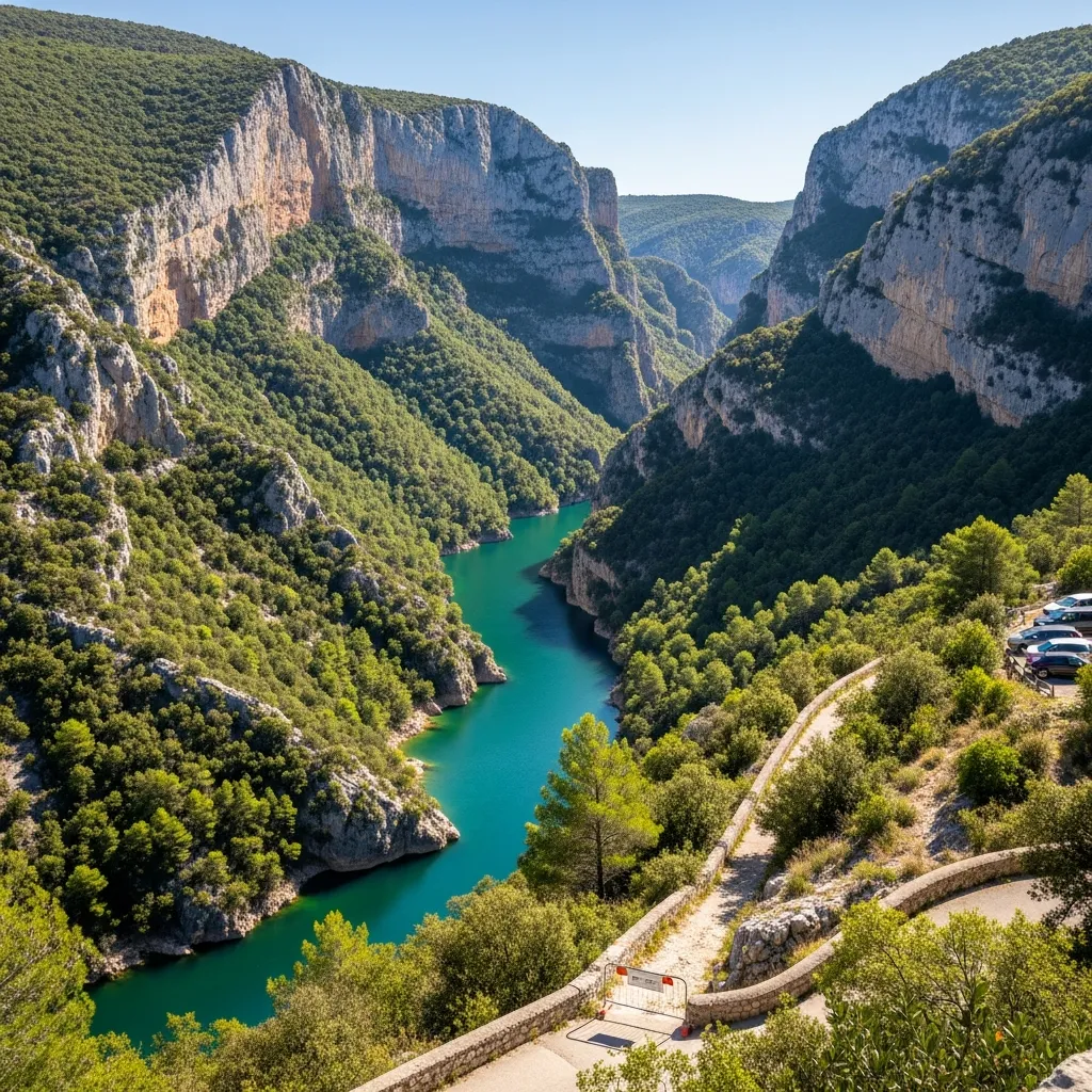 Toeristenstroom leidt tot afsluiting Gorges du Verdon-routes