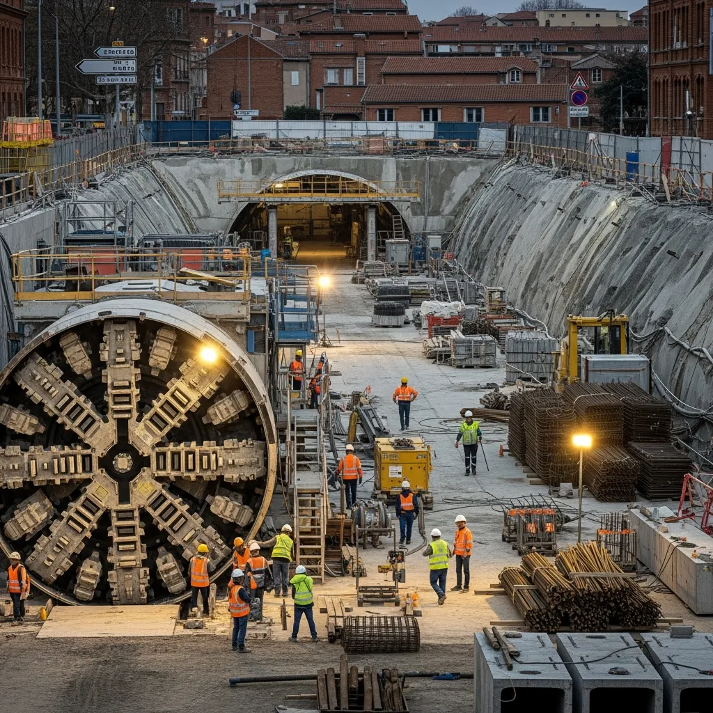 Oplevering van metrolijn C in Toulouse blijft onzeker ondanks versnelde werkzaamheden