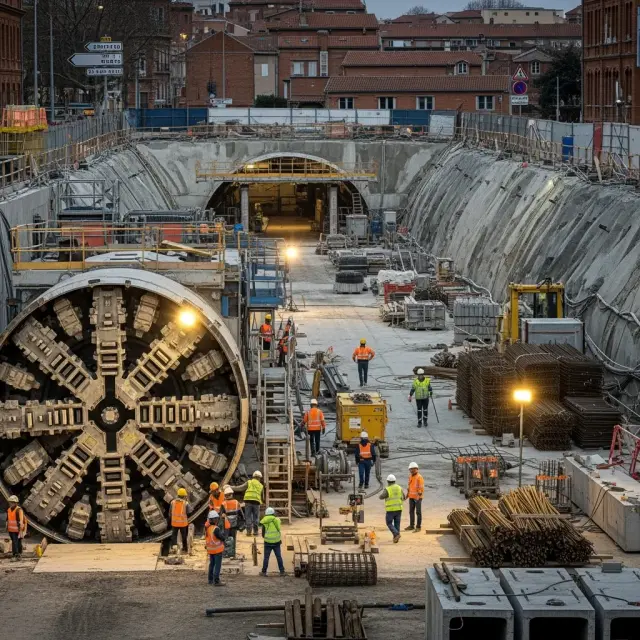 Oplevering van metrolijn C in Toulouse blijft onzeker ondanks versnelde werkzaamheden