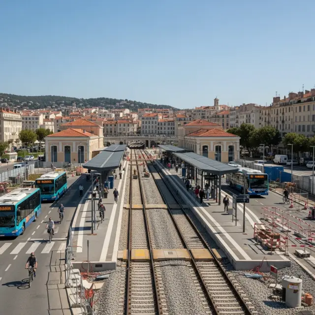 Nieuwe multimodale hub en extra perron voor treinverkeer in Cannes