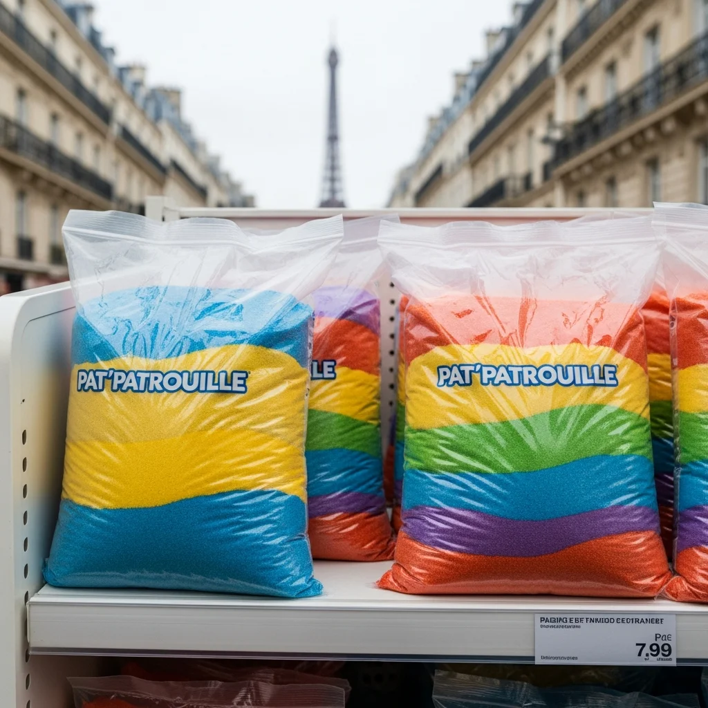 Kleurzandzakjes Pat’Patrouille teruggeroepen in Frankrijk na vondst asbest