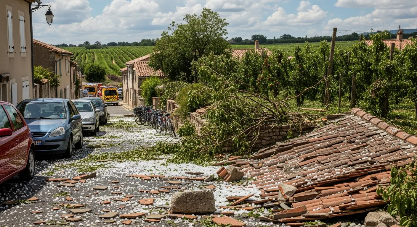 Zware hagelbuien veroorzaken aanzienlijke schade in Ardèche