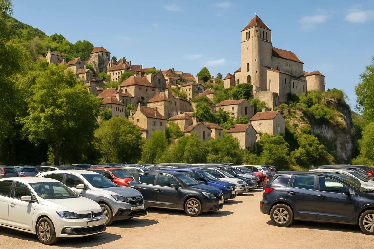 Parkeertarief in Saint-Cirq-Lapopie zorgt voor discussie tijdens druk zomerseizoen