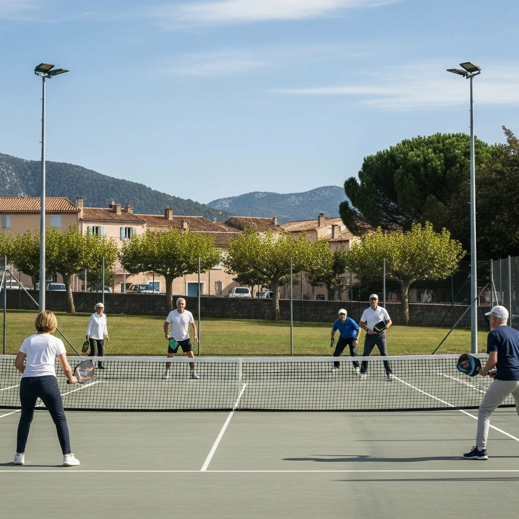 Pickleball verovert tennisclub nabij Draguignan