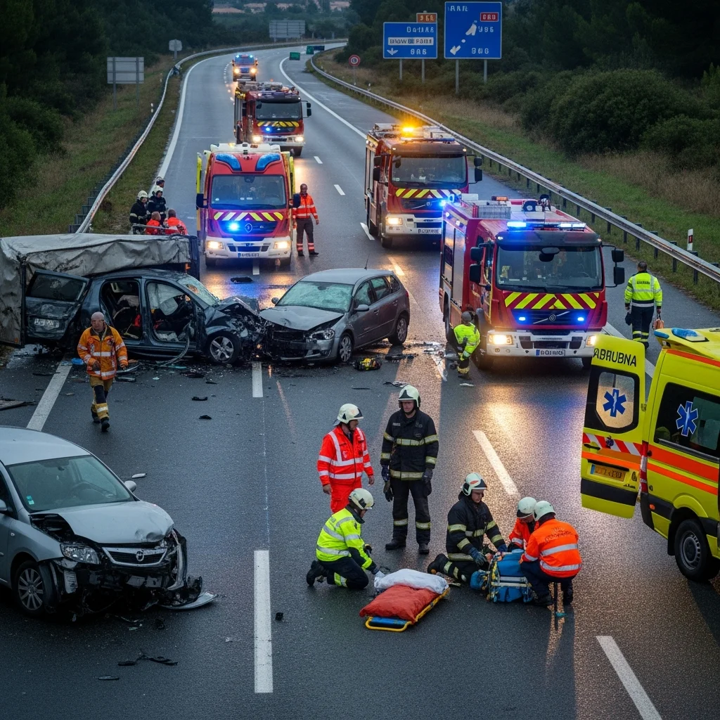 Drie brandweerlieden gewond bij verkeersincident nabij Bandol