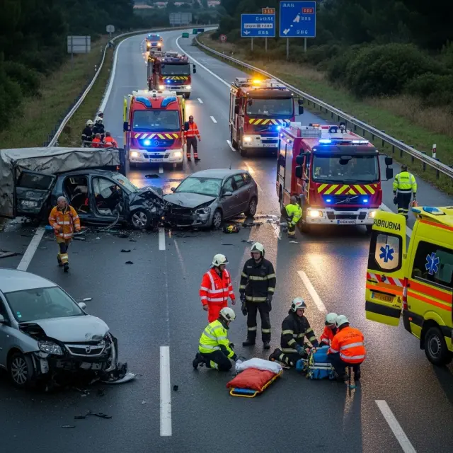 Drie brandweerlieden gewond bij verkeersincident nabij Bandol