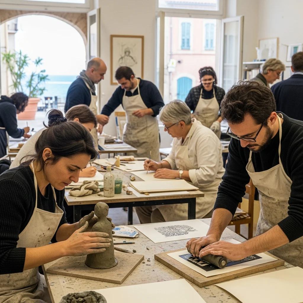 Zesde kunstbiënnale in Sanary-sur-Mer draait om zelf doen