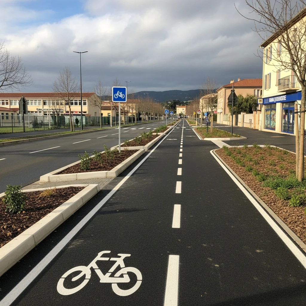 700 meter nieuwe fietspaden aangelegd bij Grasse