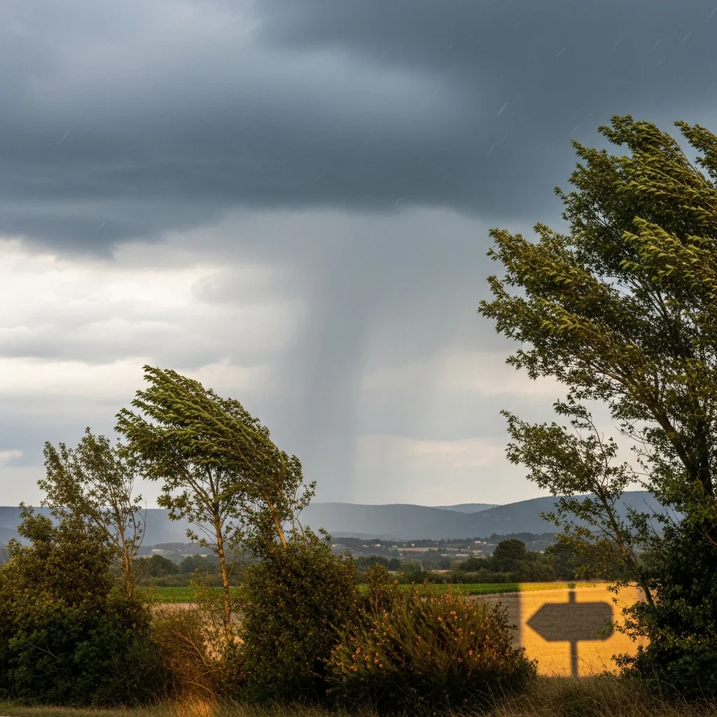 Zware regen en harde wind door storm Regina in Zuid-Frankrijk verwacht