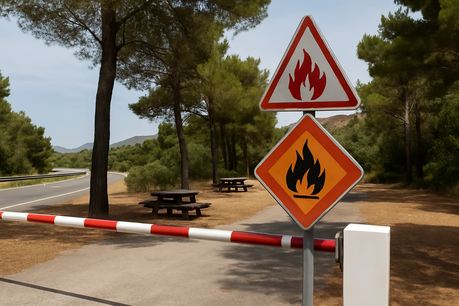Bosgebieden en snelwegplaatsen in Zuid-Frankrijk afgesloten wegens extreem brandgevaar