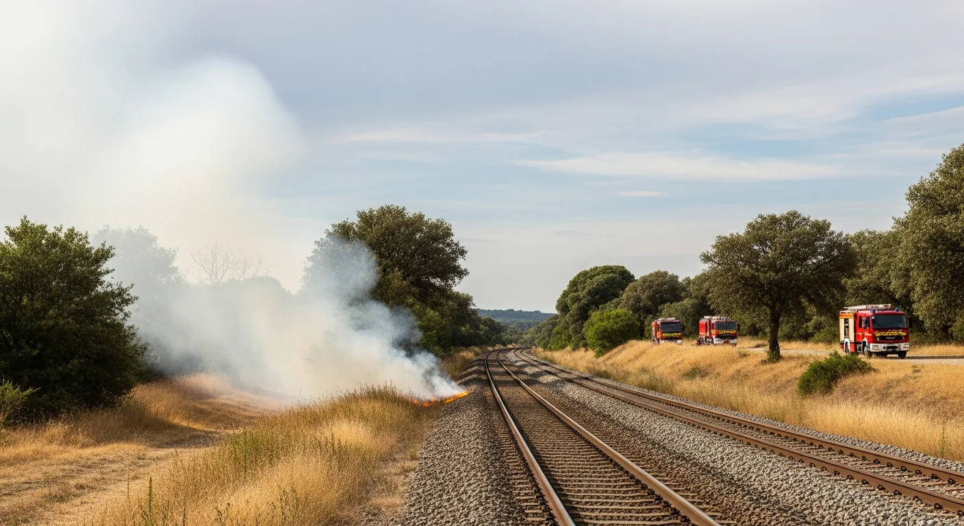 Spoorverkeer Montauban–Toulouse stilgelegd door bosbrand nabij spoorlijn